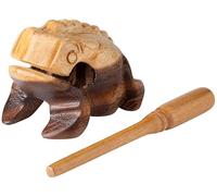 Wood Frog Guiro Instrument for Classroom Music - NOT MADE IN CHINA - Includes Scraper