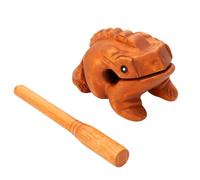 Wood Frog Guiro Rasp, Percussion Musical Instrument Tone Block | Noise Maker, Textured Croak Sound, Back Scraping, Timber Construction, Home Office Decor, Family Gatherings