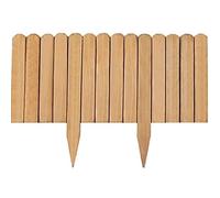 Wood Garden Edging Border Wooden Garden Fence No Dig Landscape Edging Decorative Flower Bed Border Courtyards Garden Fences(100x30cm)