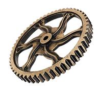Wood Gear Wall Art Vintage Industrial Decor for Background Walls | Lightweight Wooden Craft Piece, Smooth Surface, Antique Texture, Housewarming Gift for Bar and Themed Spaces