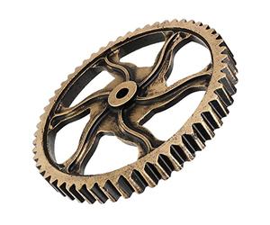 Wood Gear Wall Art Vintage Industrial Decor for Background Walls | Lightweight Wooden Craft Piece, Smooth Surface, Antique Texture, Housewarming Gift for Bar and Themed Spaces