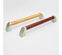 Wood Grab Handle Bars for Bathroom Waterproof Non-slip Grab Rail for Disabled and Elderly in Toilet WC white wood-54cm