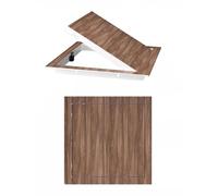 Wood Grain Access Door 22x22in - Magnetic Flush Mount Inspection Panel for Wall & Ceiling Dark Brown& Easy Access Cover for Maintenance