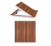 Wood Grain Access Door for Drywall - Push-Button Removable Plumbing Panel, Hidden Loft Access Panel, 5.9x5.9in (15x15cm), Stylish Brown Finish - Slish & Functal