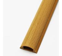 Wood Grain Cable Raceway for Wall & Under Desk Trunking with Adhesive Easy Installation nize Cables (Style 6 3 Channels) - Stylish & Functional Solution