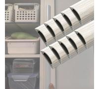 Wood Grain Cable Trunking Kit - 10 PCS Thick PVC Cord Hider, 2.8 in W x 48 in L, Adhesive-Backed Cable Raceway Cover for Wall/Floor, Ideal for Home Organization