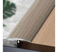 Wood Grain Design Floor Transition Strip, T-type Floor Flat Divider Strip, for Laminate Gaps and Doorway Transitions Vinyl Floor Edge Strip Wood Grain Finish(Striped Gray,3.3CM*90CM)