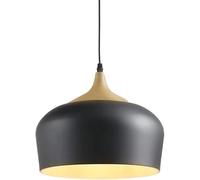 Wood Grain Dining Room Chandelier E26/E27 Kitchen Island Retro Wrought Iron Chandelier Single Head Farmhouse Pendent Lights Adjustable Hanging Wire Round Ceiling Pendant Lights for Hallway Made in