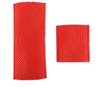 Wood Grain Effect Painting Tool Rubber DIY Wall Decorating Tools for Home Decoration Red Color Set of 2 Different Sizes 15cm and 7.4cm