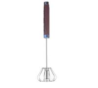 Wood Grain Finish Semi Automatic Whisk Blender, Hand Push Whisk, Milk Frother, for Eggs, Milk Frothing, and Mixing