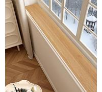 Wood Grain Finish Window Sill Mat, Narrow Ledge Liner Cuttable, Non-Slip Bay Cushion Seat Pad, Custom Balconies Lounger Cushion)(Style B,120x25cm(47x10in))