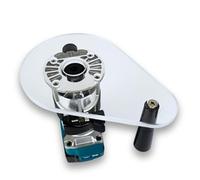 WOOD GRAIN JUNKIE® TrimFit Pro® 6"x9" Router Base Plate Compatible with Makita RT0701C & XTR01Z, Single Grip, 3/8" Clear Acrylic, Pre-Drilled, Precision Routing Support, Made in USA