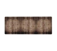 Wood Grain Keyboard and Mouse Pad, Extra Large Desk Cover, Spill Resistance Mat for Smooth Tracking