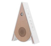 Wood Grain Nature Sound Player and Four Soothing Sounds | Triangle ABS Design in Khaki, for Meditation Practitioners and Adults, Fits Desk and Wall Surfaces