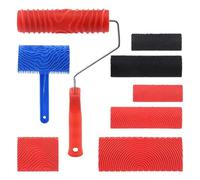 Wood Grain Painting Tool, 8 Pieces Pattern Maker - Wood Grain Stencil - For Furniture, Table, Cabinet, Countertop, Workshop, Garage, Basement, Bedroom, Living Room, Kitchen, Home,