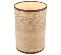 Wood Grain Pendant Light Shade E27 E14 Replacement for Ceiling | Chandelier Lamp Shades, Khaki Metal PP Finish, Wear Resistant Easy Replacement, for Dorm and Restaurant Lighting