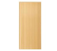 Wood Grain Plastic Concertina Doors Internal, PVC Folding Door Sliding Door Indoor Open Kitchen, 23-80 X 80 Inches, Folding Closet Doors Bathroom Door(Wood,66x80in (167.5x203cm))