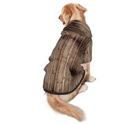 Wood Grain Print Dog Hoodie For Medium To Large Dogs, Warm, Soft, Breathable Sweatshirt, Easy To Wear Jumper For Winter And Fall, Pet Coat Pullover