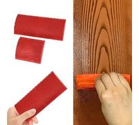 Wood Grain Tool Set, Wood Grain Painting Tool, Wood Grain Roller Wood Texture Paint Tool, DIY Rubber Wood Pattern Painting Roller for Wall Room Art Decoration