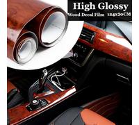 Wood Grain Vinyl Sticker Decal for Car Interior and Exterior Protection Film 30x100CM Waterproof and Heat Resistant Automotive Wrap