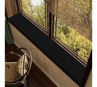 Wood Grain Window Sill Mat - Dustproof Waterproof Window Sill Cover Windowsill Protector for Dogs/Plants/Cats, PVC Narrow Bay Window Seat Cushion Pad DIY Cutting Non-Slip(F,80x30cm(31.5x11.8in))