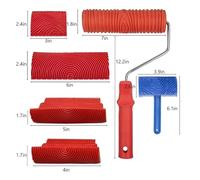 Wood Graining Tool Graining Painting Tool Wood Texture Paint Roller Wood Pattern Tools For Wall Room Art Wood Grain Tool Set For wall treatment(6-piece set)