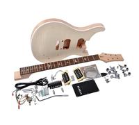 Wood Guitar Body 39 Inches DIY Electric Guitar Kit With Mahogany Body And Neck Rosewood Fingerboard 24 Frets