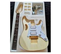 Wood Guitar Body Double Rocker Electric Guitar Production Kit Tiger Maple Basswood Solid Wood Body(A11)