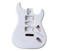 Wood Guitar Body Electric Guitar Body DIY Poplar Wood Barrel(White)