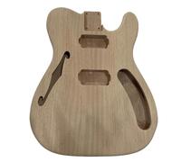 Wood Guitar Body HH HS SS Electric Guitar Body Unfinished Mahogany Wood F Hole DIY Replacement For TL Barrel Part(HH)
