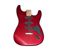 Wood Guitar Body Metallic Red SSS Pickup Hole Alder Wood Body High Gloss Finish For ST Guitar Part