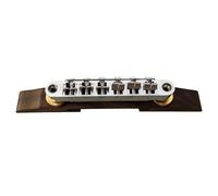Wood Guitar Bridge Bass Guitar Bridge With Roller Saddles 6 String Guitar Part Guitar Accesory Jazzes Guitar Bridge