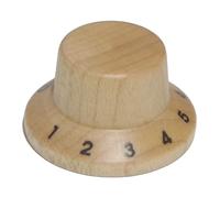 Wood guitar control knob choice of finish (Zebra)