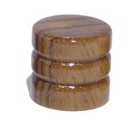 Wood guitar control knob tone or volume flat top zebra grained beach finish