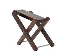 Wood Guitar Footstool Black Walnut Solid Wood Footrest 3-Level Adjustable Height Folding Guitar Pedal