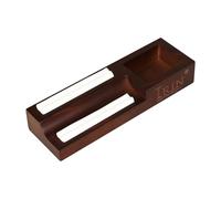 Wood Guitar Pick Box with Double-Row Silicone Slots | keeps picks from slipping or loss, smooth rounded edges, tidy desktop storage, quick access
