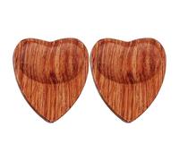 Wood Guitar Picks Heart Shape Guitar Pics Anti-Slip Ukulele Picks