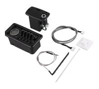 Wood Guitar Pickup With Tuner Acoustic Guitar Preamp Volume Control Presence Bass Middle Treble