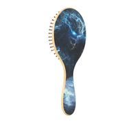 Wood Hair Brushes Blue Flash Tech Ape Warrior Paddle Hair Brushes For Women Wooden Hairbrush For Women Massage Hair Brush