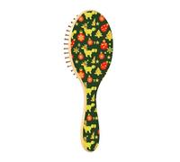 Wood Hair Brushes Christmas Deco Gold Deer Paddle Hair Brush Wooden Wooden Brushes For Hair Hair Massage Brush
