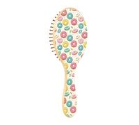 Wood Hair Brushes Colorful Donuts with Sprinkles and Icing Wooden Paddle Brush Wooden Brush For Hair Natural Hair Brush