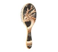 Wood Hair Brushes Neutral Leafy Sea Dragon Buffalo Plaid Snowflakes Christmas Wood Paddle Brush Wooden Brush For Hair Natural Hair Brush