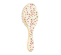 Wood Hair Brushes Paddle Brush For Fine Wooden Message Christmas Berries