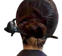 Wood Hairpin - Cat Form Hair Fork | Ebony Hair Sticks, Cheongsam Classical Vintage Sandalwood Wood Hair Ornament for Women Headwear