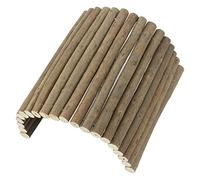 Wood Hamster Tunnel, Wooden Hamster Bridge Small Animal Bendy Bridge Small Pet Wood Hideout for Gerbil Guinea Pig Chinchilla Ferret Hedgehog Rat Exercise Playing (20 * 40CM)