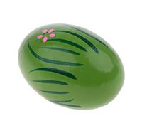 Wood Hand Shaker Egg Intelligence Percussion Toy for Early Learning Green