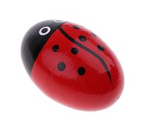 Wood Hand Shaker Egg Intelligence Percussion Toy for Early Learning Red