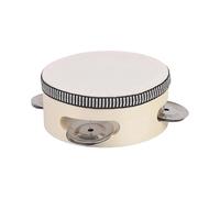 Wood Handheld Drums Percussion Gear Metal Bells Round Tambourine Suitable for Music Education and Stage Orff Percussion Hand Toll Drum Wood Metal Hand Drum Rhythm Instruments