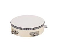 Wood Handheld Drums Percussion Gear Metal Bells Round Tambourine Suitable for Music Education and Stage Orff Percussion Hand Toll Drum Wood Metal Hand Drum Rhythm Instruments