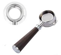 Wood Handle Bottomless Portafilter 58mm for barista Tool Wood(B)